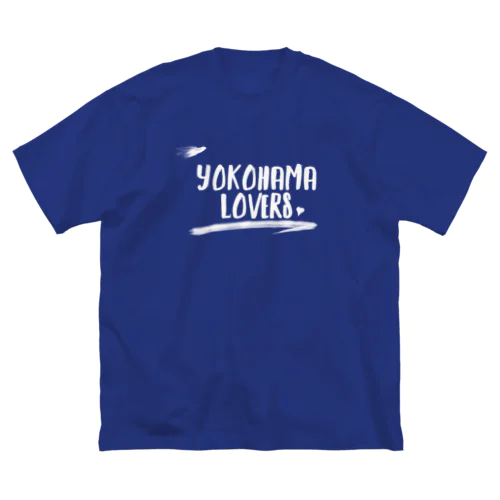 YOKOHAMA LOVERS 1　白文字 ビッグシルエットTシャツ