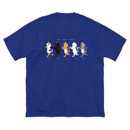 追いかけにゃんこず ビッグシルエットTシャツ