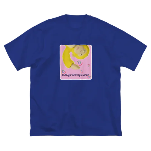 GURUGURUモンキー・ピンク ビッグシルエットTシャツ