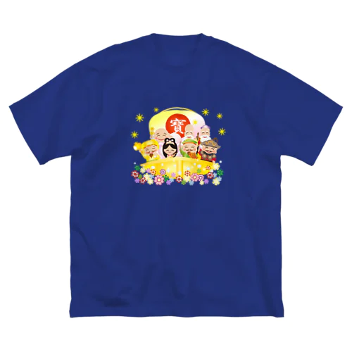 七福神の宝船 ビッグシルエットTシャツ