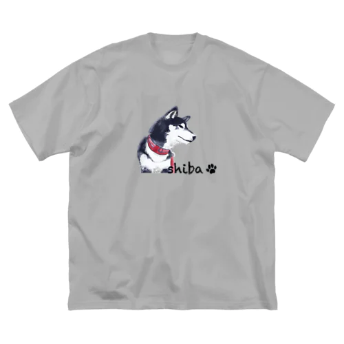 黒柴くん ビッグシルエットTシャツ