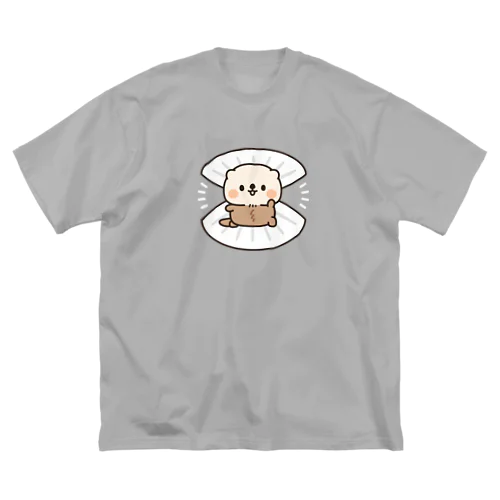 マイペースなラッコさん　貝から登場ver. ビッグシルエットTシャツ