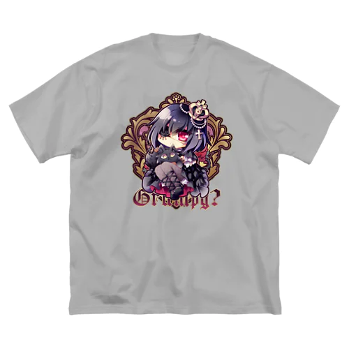 不機嫌と王冠とお猫さま - Ctype ビッグシルエットTシャツ