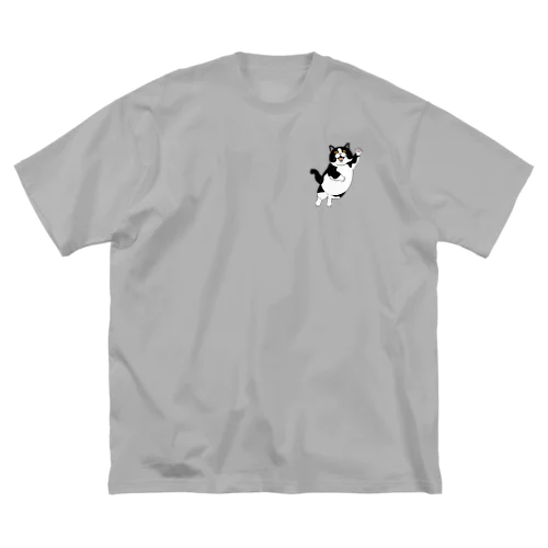 庭先猫次 ビッグシルエットTシャツ