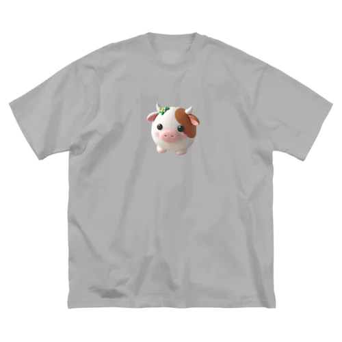 可愛い💕まんまる◯シリーズ✨　牛🐮 ビッグシルエットTシャツ