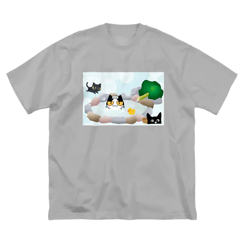 温泉ねこ ③ ビッグシルエットTシャツ