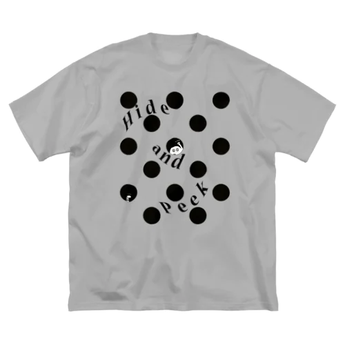 H&P in a dot（水玉柄の中） ビッグシルエットTシャツ