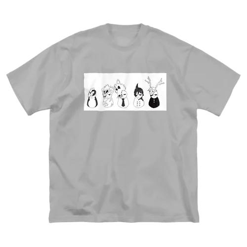 ディフォルメ２頭身・5人兄弟 Big T-Shirt