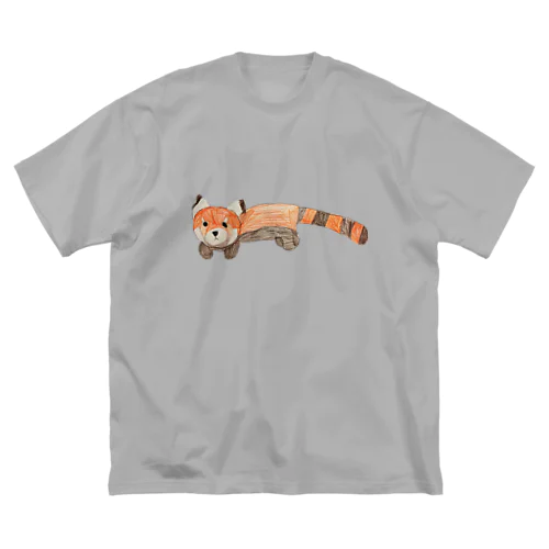 小熊貓＜レッサーパンダ＞ ビッグシルエットTシャツ