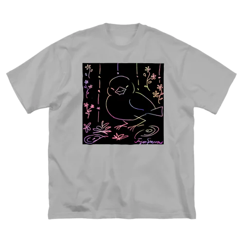 文鳥スクラッチ Big T-Shirt