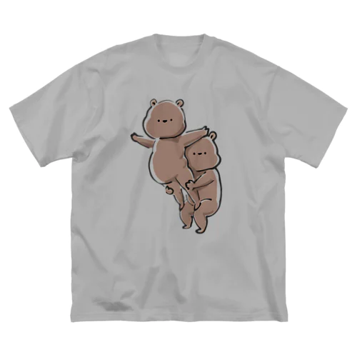 組体操をするくま ビッグシルエットTシャツ