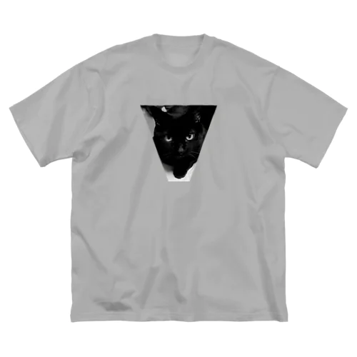 黒猫こてつ　シンプルな決め顔 Big T-Shirt