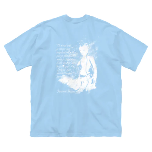 フリーダイバーWhite 루즈핏 티셔츠