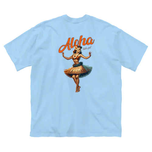 ビンテージアロハフラガール Vintage Aloha Hula Gril in Hawaii Big T-Shirt