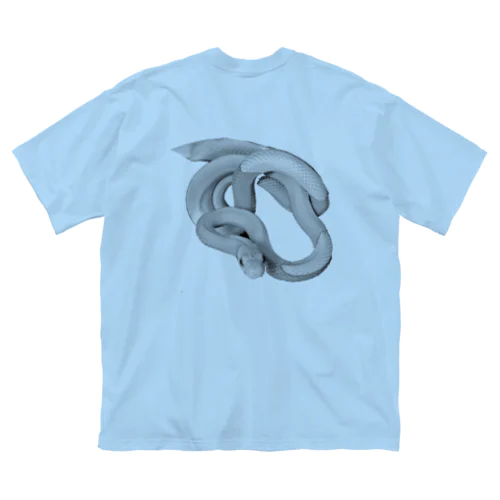白蛇 透け感 Big T-Shirt