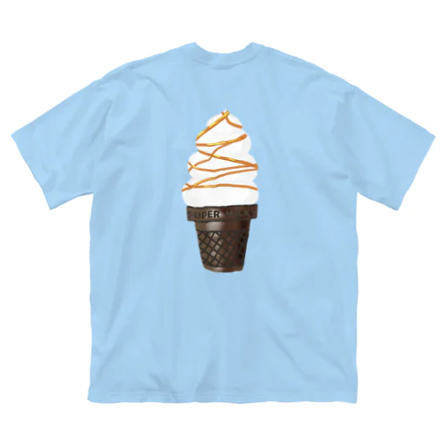 ソフトクリームキャラメルソースがけ ビッグシルエットTシャツ