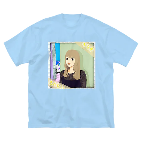 80s風「Baby,I Lost You」イラスト ビッグシルエットTシャツ