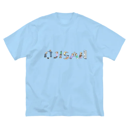 ある日のおじさん達 ビッグシルエットTシャツ