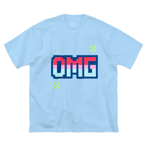 OMG❎ドット絵文字 ビッグシルエットTシャツ