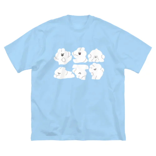 うさちゃん密集 ビッグシルエットTシャツ