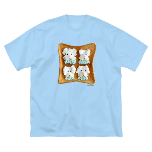 wanko cream ビッグシルエットTシャツ