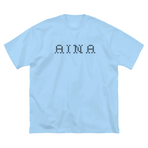 AINA Black ビッグシルエットTシャツ