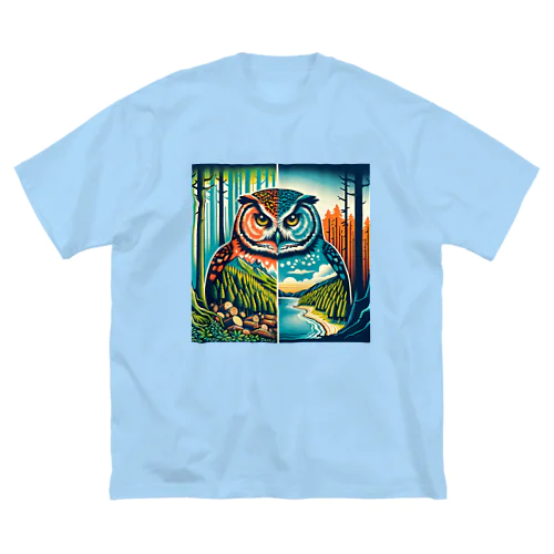 The Owl's Lament for the Disappearing Forests ビッグシルエットTシャツ