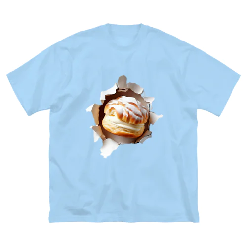 飛び出すシュークリーム ビッグシルエットTシャツ