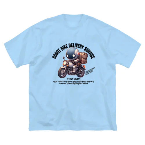 ロボットバイク便(淡色用) Big T-Shirt