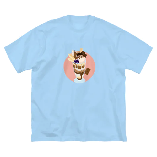 チョコレートパフェ ピンク ビッグシルエットTシャツ