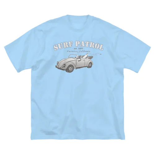 VWビートル ボストンテリア サーフパトロール ビッグシルエットTシャツ