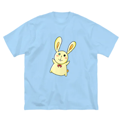 病みカワイイうさぎ ビッグシルエットTシャツ