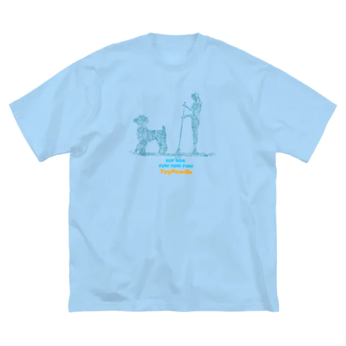 花月　SUPDog トイプードル ビッグシルエットTシャツ