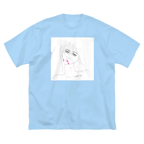 Lipstick_blood ビッグシルエットTシャツ