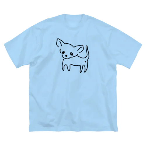 ゆるチワワ（クリア） ビッグシルエットTシャツ