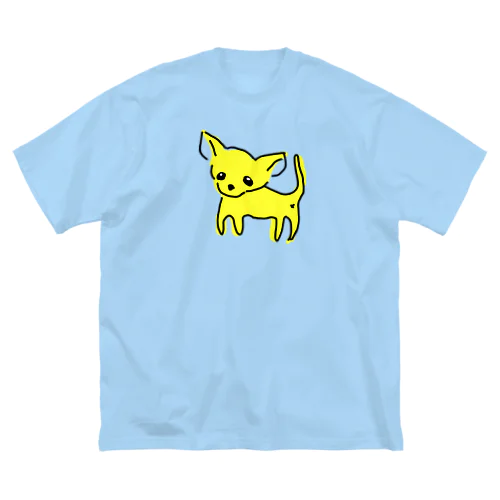 ゆるチワワ（イエロー） ビッグシルエットTシャツ