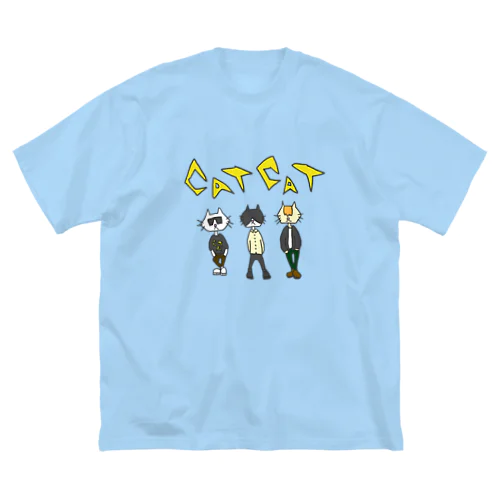 ロックが好きなCAT Big T-Shirt