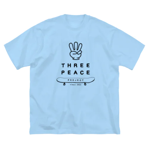 Three  Peace  Project ビッグシルエットTシャツ