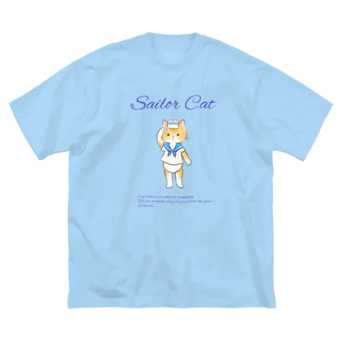 水兵猫さん_セーラーキャット ビッグシルエットTシャツ