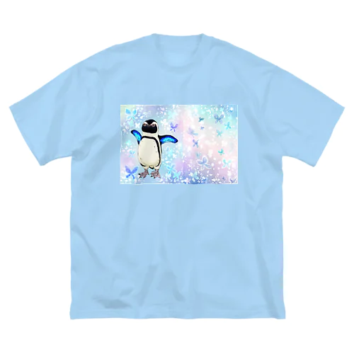 ケープペンギン「ちょうちょ追っかけてたらまいごになっちゃった…」 Big T-Shirt