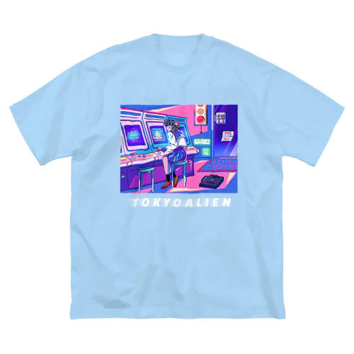 ❁⃘裏表プリント❁⃘昭和アニメ風Illust👾 Big T-Shirt