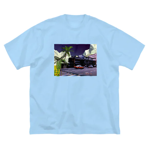 夏に向かって走るタクシー　コラージュ Big T-Shirt