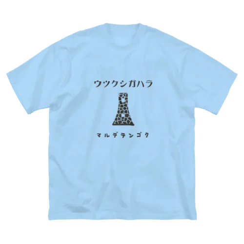 昭和モダン風　美ヶ原#2　淡色表裏 ビッグシルエットTシャツ