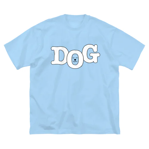 穴に顔を入れた犬 Big T-Shirt