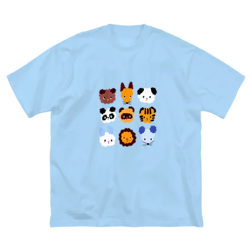 もこもこあにまるず ビッグシルエットTシャツ