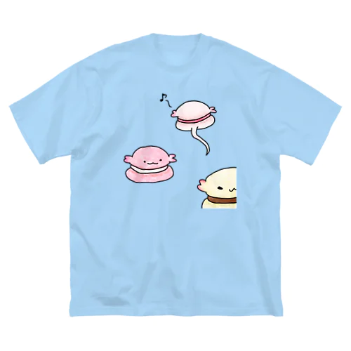 増殖！ウーパーマカロン ビッグシルエットTシャツ