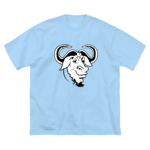 GNU の頭 ビッグシルエットTシャツ