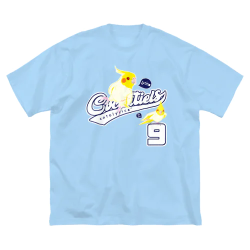 Cockatiels 9 ルチノー オカメインコ ルチノスケ カレッジ ロゴ 0535 スサー付 Big T-Shirt