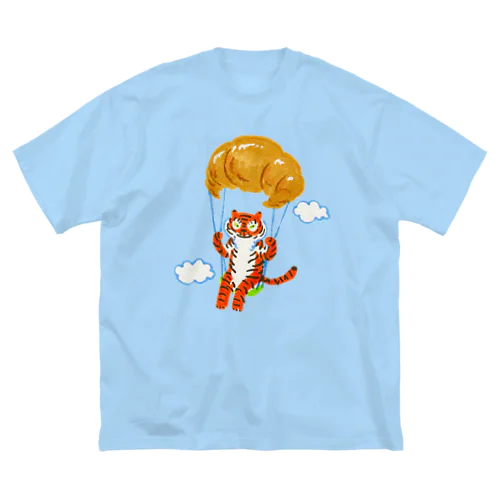 クロワッサンとトラちゃん ビッグシルエットTシャツ