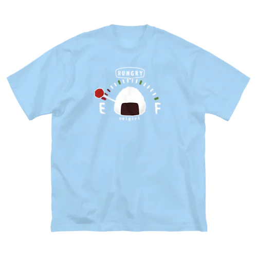 おにぎりの腹ペコゲージB ビッグシルエットTシャツ